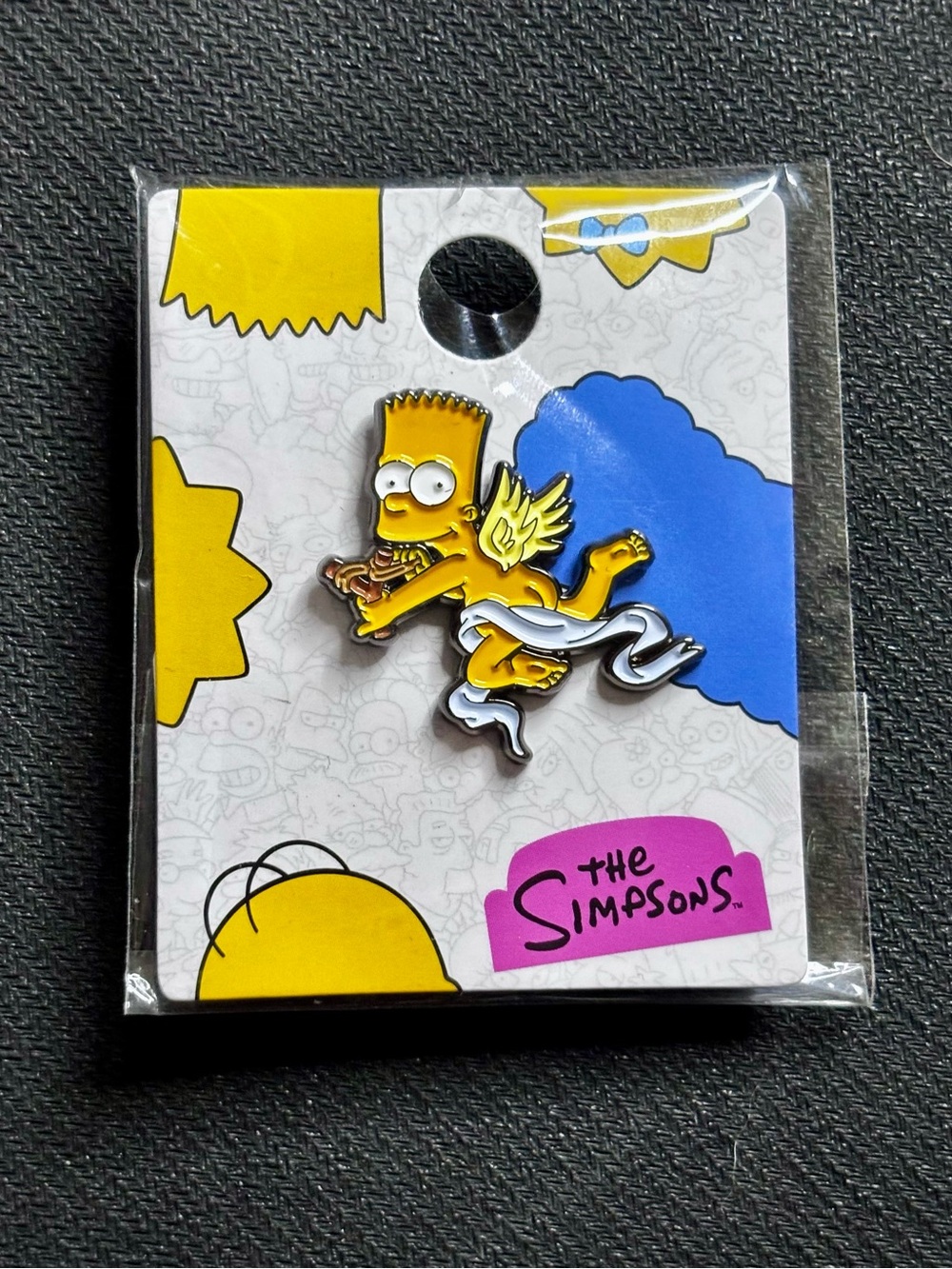 The Simpsons x MLB Bart Simpson Angel Lids Exclusive Pin RARE